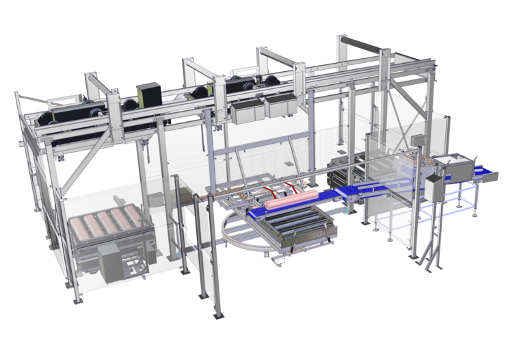 CAO - Handling - Multimolds™ - Semi-Automatic Log & Deli Loader with Automatic transfer of Multimolds™